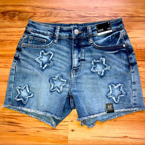 New Ana Denim Jean Shorts Blue Size 2 